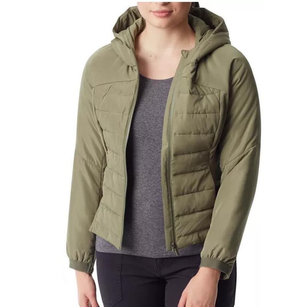 Bass Outdoor Women's Hooded Long-Sleeve Zip-Front Jacket LARGE EK 12